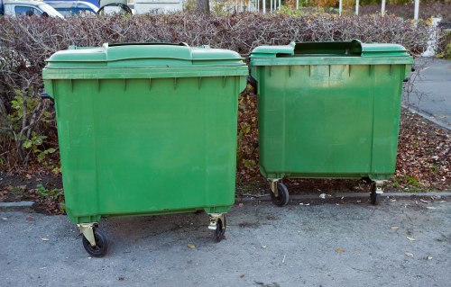 Construction site with waste clearance services in Richmond